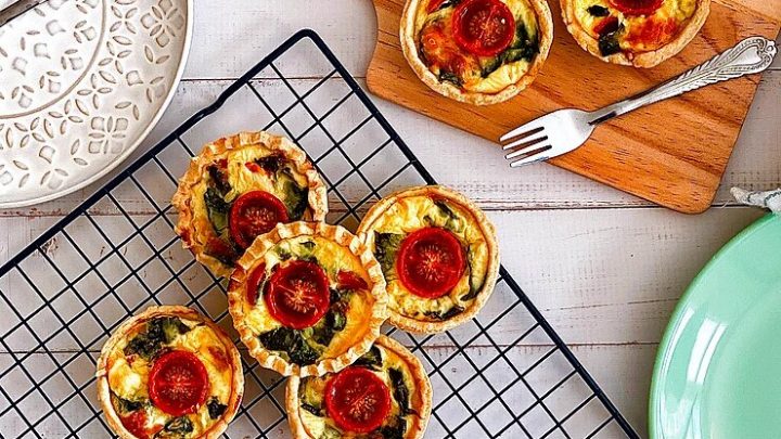 Mini Quiche caprese