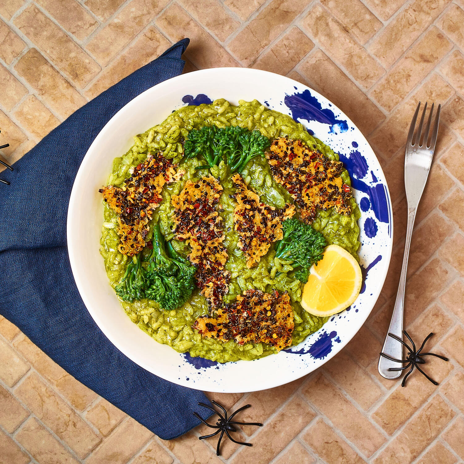 Risotto & Crispys De Cheddar | Recetas Vegetarianas Y Veganas